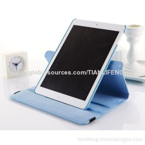 Fashionable Leather Case for iPad Air, for 360° Rotation